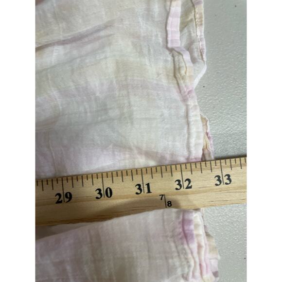 Free People Womens Sleeveless Run With Me Ivory Plaid Mini Dress Size Large - Picture 7 of 7